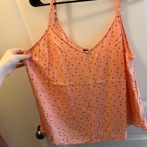 Torrid Ava star cami tank top in peach